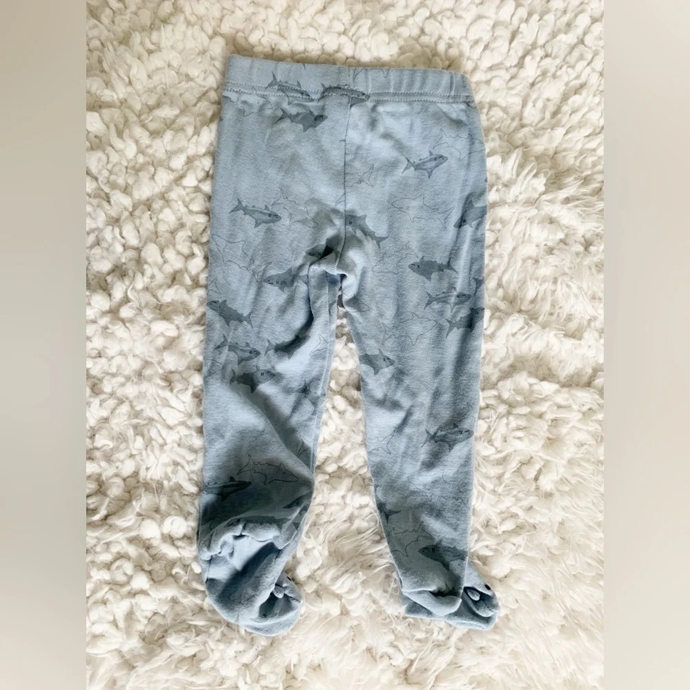 Carter's & Aquarium Blue Shark T-Shirt & Gray Shark 🦈 Pajama Pants Set